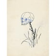 thumbnail image 2 of F. Ockerse 12x14 Gold Ornate Wood Frame and Double Matted Museum Art Print Titled - Human Skull on a Stick (1936), 2 of 4