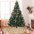 thumbnail image 7 of Rateoe Set With Peanut Print Christmas Tree Skirt 30" for Xmas Holiday New Year Party Circle Tree Mat Ornaments Decoration, 7 of 7