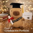 thumbnail image 4 of Peluche de Graduación de 27 cm con Gorro y Diploma, Muñeco Suave para Regalo, Decoración de Fiesta de Graduación, Recuerdo para Escritorio y Habitación, 4 of 7