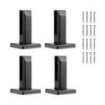 thumbnail image 1 of VEVOR Glass Clamp 4 PCS Square Railing Bracket for 0.31 "-0.47 " Glass Black, 1 of 9