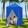 thumbnail image 2 of COOS BAY 5x5 Instant Pop Up Canopy Tent with 4 Removable Sun Walls, Lightweight Compact Portable Canopy with Carry Bag,Blue, 2 of 9