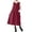 Red, variant on Vintage Corduroy Overall Dress, Sleeveless Button Down Midi Pinafore Dress With Pockets, Casual Office Outfit, 1 Piece, M-3XL Plus Size Friendly
