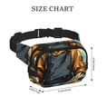 thumbnail image 3 of Balery Skeleton Chef BBQ Scene Mochila Cinturón para Mujeres y Hombres, Bolsa de Cintura Impermeable de Doble Capa con Correa, 3 of 8