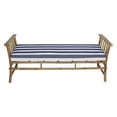 thumbnail image 1 of Statra Bamboo 63 in. Backless French Bench with Outdoor Cushion, 1 of 2