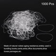 thumbnail image 3 of Uxcell 1000 Pack Rubber Band Stretchable Rubber Elastic Band Clear 48mm x 2mm Hair Rubber Bands for Home Office, 3 of 5