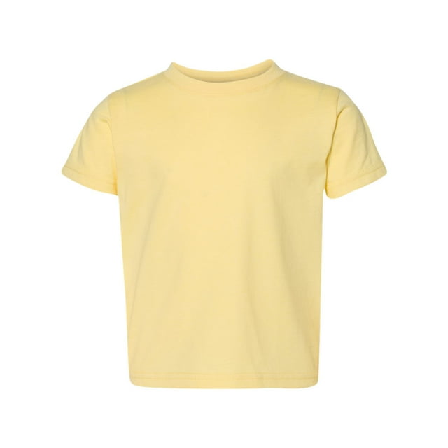 Rabbit Skins Toddler Fine Jersey Tee, 5-6, Butter