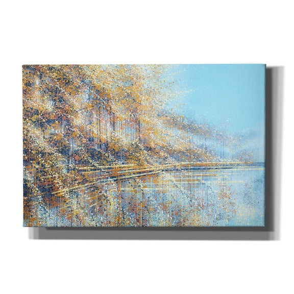 Epic Graffiti 'Autumn Trees Reflection' by Marc Todd, Canvas Wall Art, 60"x40"