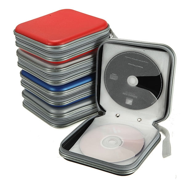 Portable 40 Disc Doubleside CD DVD Holder Storage Case Organizer