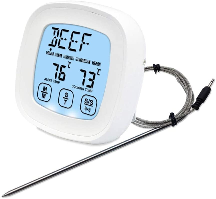 Digital Probe Food Cooking Timer Kitchen BBQ Oven Grill Meat Thermometer Tool 