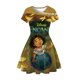 thumbnail image 1 of Encanto Isabella Mirabel Vestido de verano con estampado de dibujos animados para niñas Vestido de fiesta de cumpleaños Minnie Mouse Donald Duck Casual Kids Vestido3T (Etiqueta 110) Gao Jinjia LED, 1 of 2