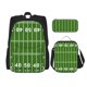 thumbnail image 1 of Disketp American Football Field2 Mochila Estampada de Gran Capacidad con Lonchera y Estuche, Set de 3 Piezas para Estudiantes, 1 of 7