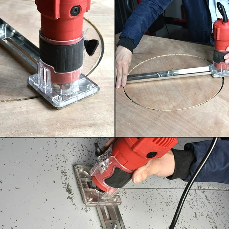 Lieonvis Compact Router Bracket Wood Palm Router Tool Base Hand