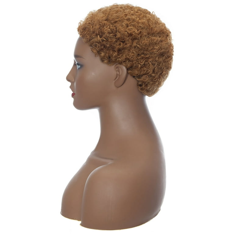Short afro kinky human hair clearance wigs