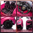 thumbnail image 7 of Arnahaishe 24V Electric Car with Remote Control, Battery Powered Ride on Toys with Drifting Buttons, 360° Spin, Bluetooth, Music, LED Lights (Pink), 7 of 7