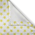 thumbnail image 6 of Ambesonne Sky Valance & Curtain, Symmetrical Monochrome Stars, 55"x36", Yellow and White, 6 of 7