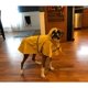 thumbnail image 5 of Chubasquero para perro grande, ropa ajustable a prueba de agua para mascotas, chaqueta ligera para la lluvia, poncho con capucha con tira reflectante (XXL, amarillo), 5 of 5