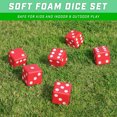 thumbnail image 2 of GoSports Giant 3.5" Foam Yard Dice Set Family Outdoor Backyard Lawn Game, 2 of 5