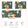 thumbnail image 2 of Yayeee Pillowcase Standard Size Set of 2 Satin Wrinkle Resistant Pillow Case, Green Floral Orange, 2 of 7