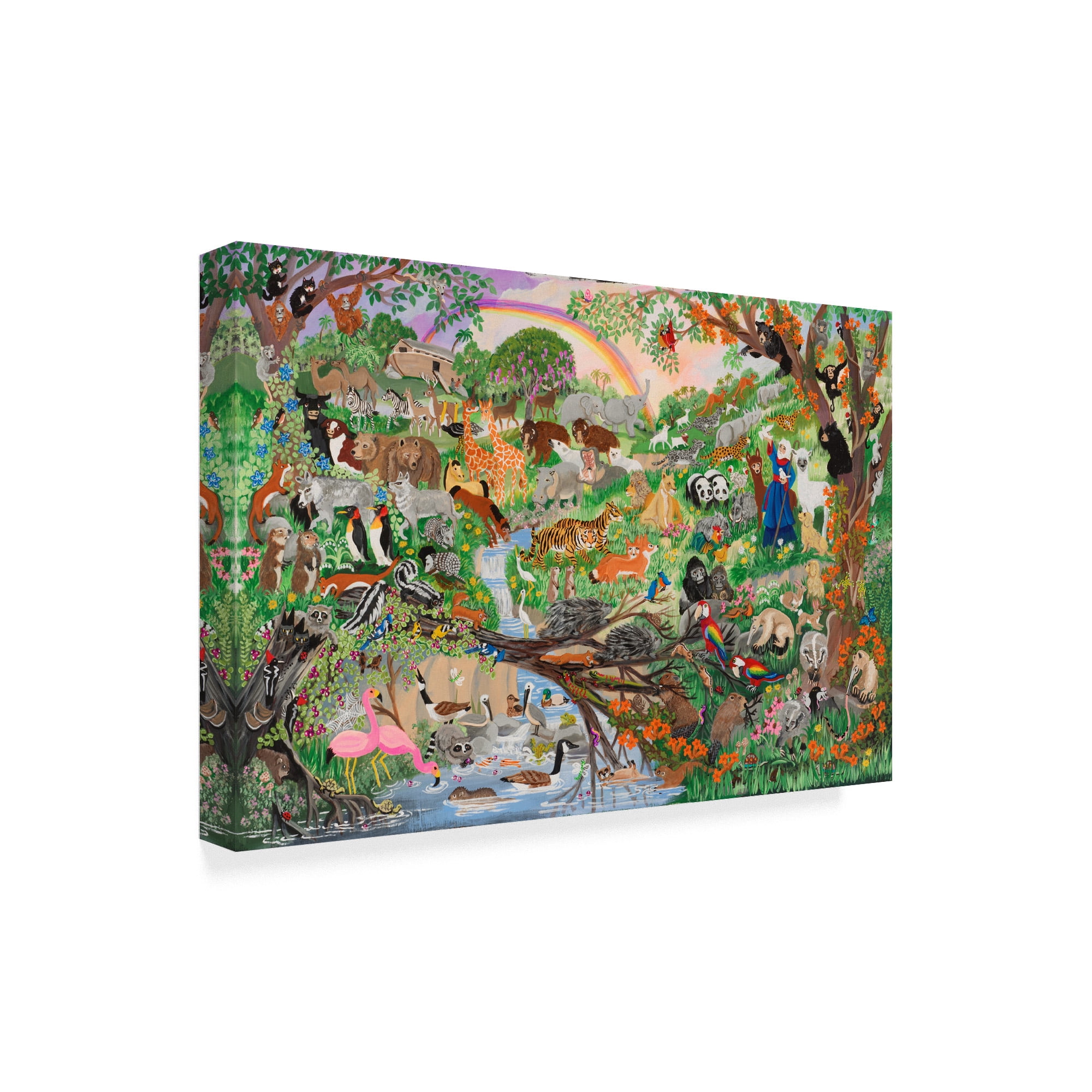 Trademark Fine Art 'Noahs Rainbow 5' Canvas Art by Carol Salas