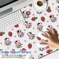 thumbnail image 2 of Long Mouse Pads for Desk,White Cow Strawberry Heart Pattern Desk Mats on Top Of Desks, Desk Mouse Pad Extra Large with 3mm Non-Slip Base and Stitched Edge for Gaming,Office,Work,Home 47.3"x23.6", 2 of 6
