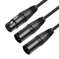 thumbnail image 4 of Cable Divisor XLR, 3 Pin Hifi De De Sonido Hifi A Doble Hombre 20 AWG 4N OFC Claridad De Señal Máxima Cable De Parche XLR Para Estudio, 4 of 7