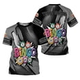 thumbnail image 3 of Personalized 3D BINGO Shirt with Name, Custom Bingo game Shirts for Team, Men Women unisex 3D shirt (Green, S), 3 of 11