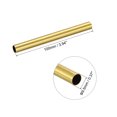 thumbnail image 2 of Uxcell 9.5mm OD 0.5mm Wall Thickness 100mm Length Brass Round Tube, 2 of 5