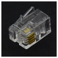 thumbnail image 4 of Conector telefónico RJ9 4P4C (100 unidades), transparente, 4 of 5