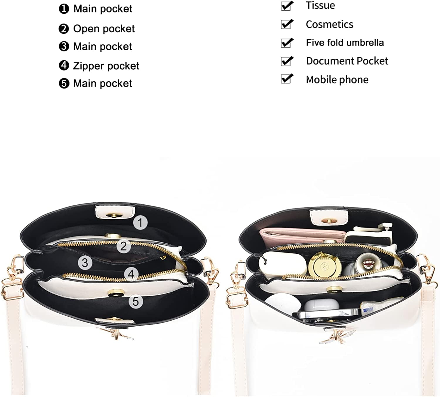 Small Crossbody Bags for Women Fashion Purses Lightweight Handbags Shoulder Bag
