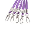 thumbnail image 2 of Unique Bargains Work ID Card Badge Key Holder Lobster Clasp Lanyard, Purple & White, 5 Count, 2 of 3