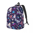 thumbnail image 2 of Custom Cheshire Cat Pattern Laptop Backpack Women Men Fashion Bookbag for School College Student Bag, 2 of 5