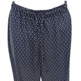 thumbnail image 2 of The Skyline Collection Women's Border Print Palazzo Pants in Blue - Medium, 2 of 8