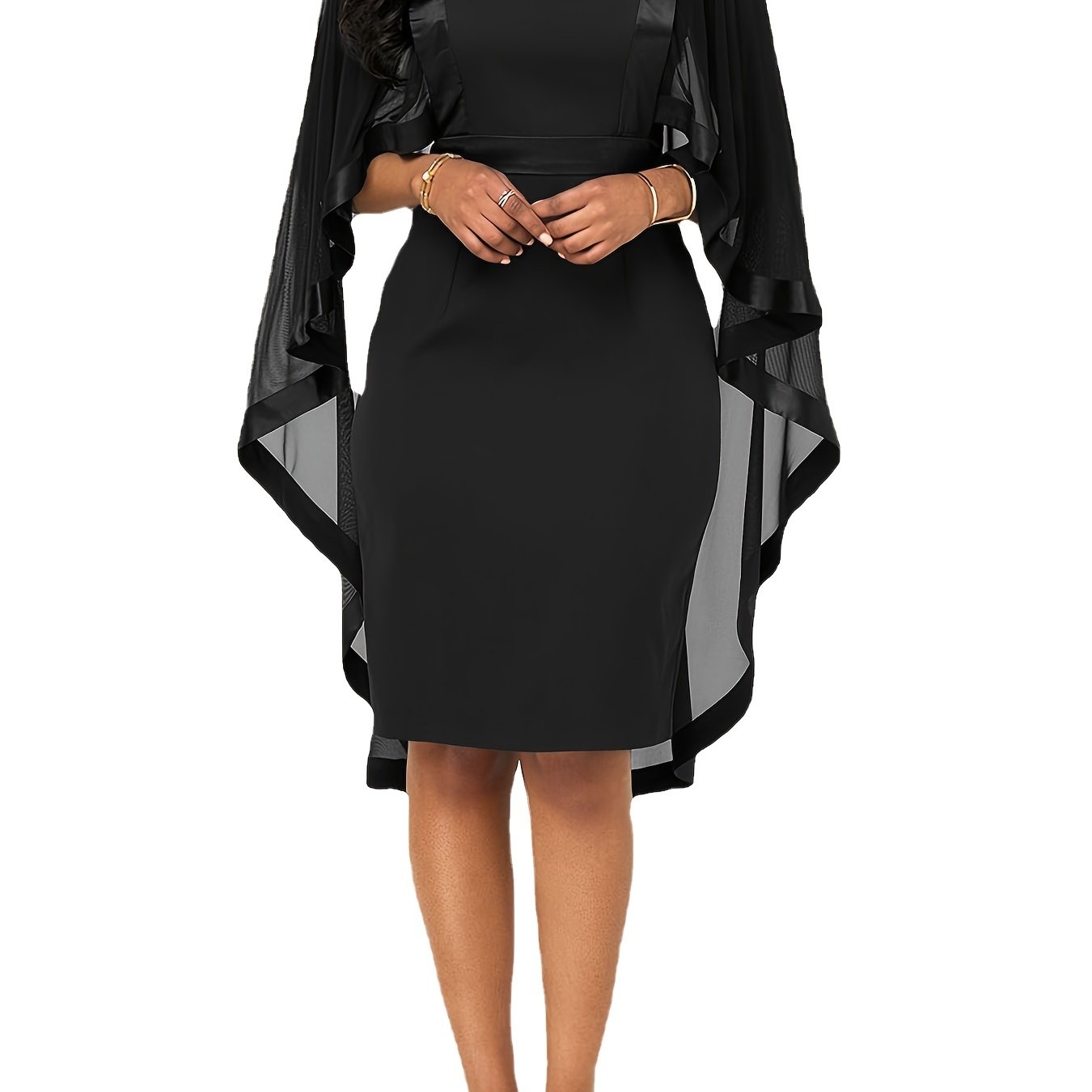 5年保証』 on Wears Cyrus Dress Noah CURL Sheer OF SMOKE SHEER Red