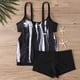 thumbnail image 1 of Traje de baño de dos piezas con estampado de moda y cintura alta conservador para mujer. Traje de baño de dos piezas para mujer. Trajes de baño tankini para mujer. Trajes de baño de 2 piezas para muje, 1 of 4