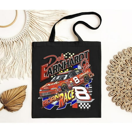 vintage Vintage 1990s Dale Earnhardt Jr. Born To Race NASCAR Racing Tote Bag S--TH20500