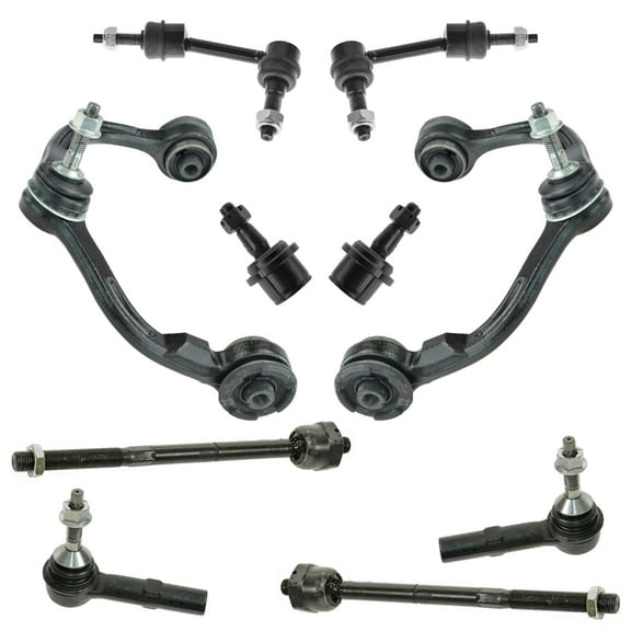 TRQ Control Arm Tie Rod Ball Joint Sway Bar Link 10pc Kit for 03-04 Expedition PSA58751