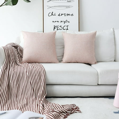 Vinyl Boutique Shop Decorative Pillows Covers Lined Linen Cushion