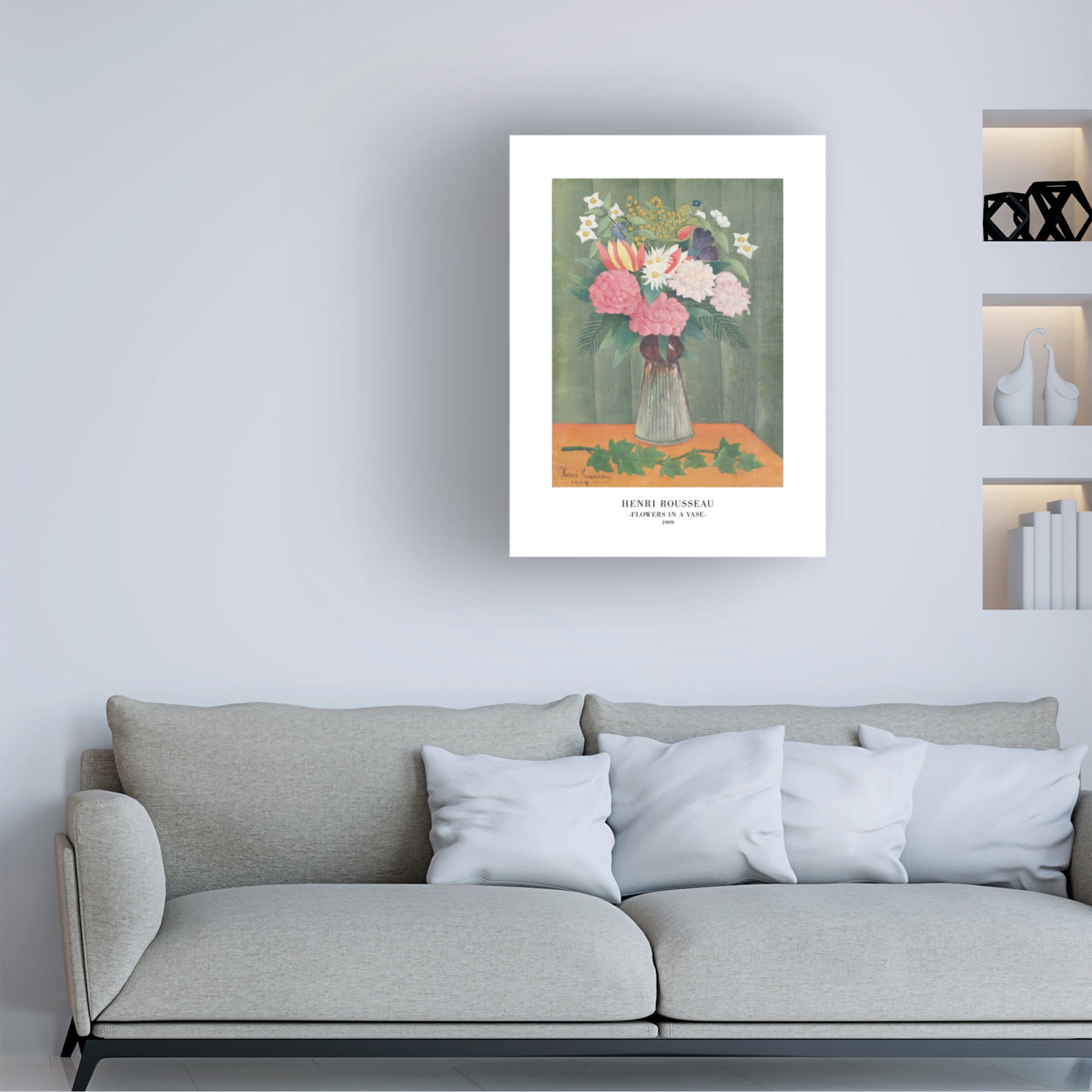 Trademark Fine Art Pictufy  Flowers In a Vase Canvas Wall Art