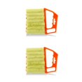 thumbnail image 2 of Cateissary Cepillo ciego para aire acondicionado, cortinas con persianas, ventana, desechos desmontables, paño de limpieza manual, herramienta naranja 2Conjunto, 2 of 6