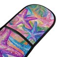thumbnail image 4 of Yayeee Double Oven Mitt Kitchen Heat Resistant Baking 35" x7" Quilted Glove, Gradient Starfish Pattern, 4 of 6