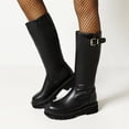 thumbnail image 6 of Summer Saving Clearance AXXD Low-Heeled Mid-Calf Boots,Snow Boots For Women Fall&Winter Ladies Medium Hiking & Hunting Boots Mid-Calf Boots, 6 of 9