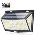 thumbnail image 4 of 2PCS 288LED Solar Powered Wall Light PIR Motion Sensor Lights Outdoor Waterproof Garden Lamp Night Light 4-side Built-in LED 3 Light Modes for Garden Patio Yard Fence Landscape Courtyard, 4 of 8