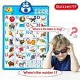 thumbnail image 3 of Yeacher Interactive Alphabet Wall Chart Talking ABC 123 Music Early Education Poster, 3 of 7