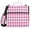 Cherry with Gingham, variant on 3 Ring Zipper Binder with Shoulder Strap Waterproof Trapper Keeper 1.5 Inch D-Ring 500 Sheets Capacity Beautiful Shell Necklaces