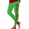 thumbnail image 2 of LEBONYARD Women's Outdoor Leggings,Fashion Womens Christmas Printing Stretch Leggings Fitness Running Gym Sports Full Length Active Pants Green S, 2 of 4