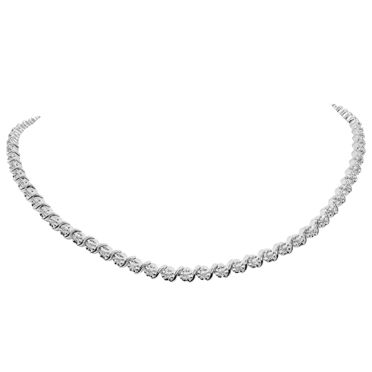Carat Diamond Tennis Necklace 
