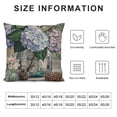 thumbnail image 5 of PHYHOO Hopyeer Rustic Romantic Outdoor Floral Decor Throw Pillow Covers Flowers Bird Nest Dragonflies Butterflies Pillowcase Home Sofa Cushion Cover White, 5 of 5