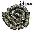 thumbnail image 1 of 24PCS Beard Bead Vintage Alloy Multi-purpose Rune Bead Jewelry Making Bead, 1 of 9