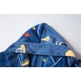 thumbnail image 4 of TOWED22 Girls Boys Fleece Hooded Robes, Warm Printed Bath Robe for Kids Soft Fuzzy Bathrobe for Gifts(A,4-5 Y), 4 of 9
