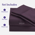 thumbnail image 5 of Universal AFT Berth 4 Piece Bed Sheet set for Boat 600 TC Silky Soft & Smooth Egyptian Cotton Plum Solid Fits mattress from 6” to 8" Inch Deep Pocket, Durable & Easy Washable, 5 of 5
